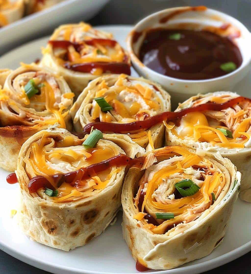 BBQ Chicken Pinwheels