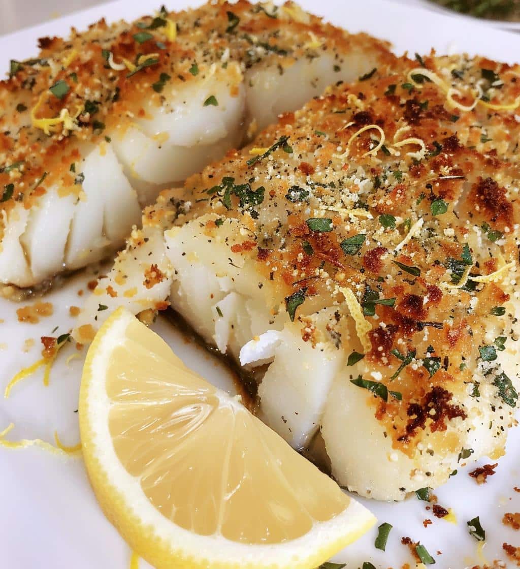 Baked Cod with Lemon Herb Crust - detail 1