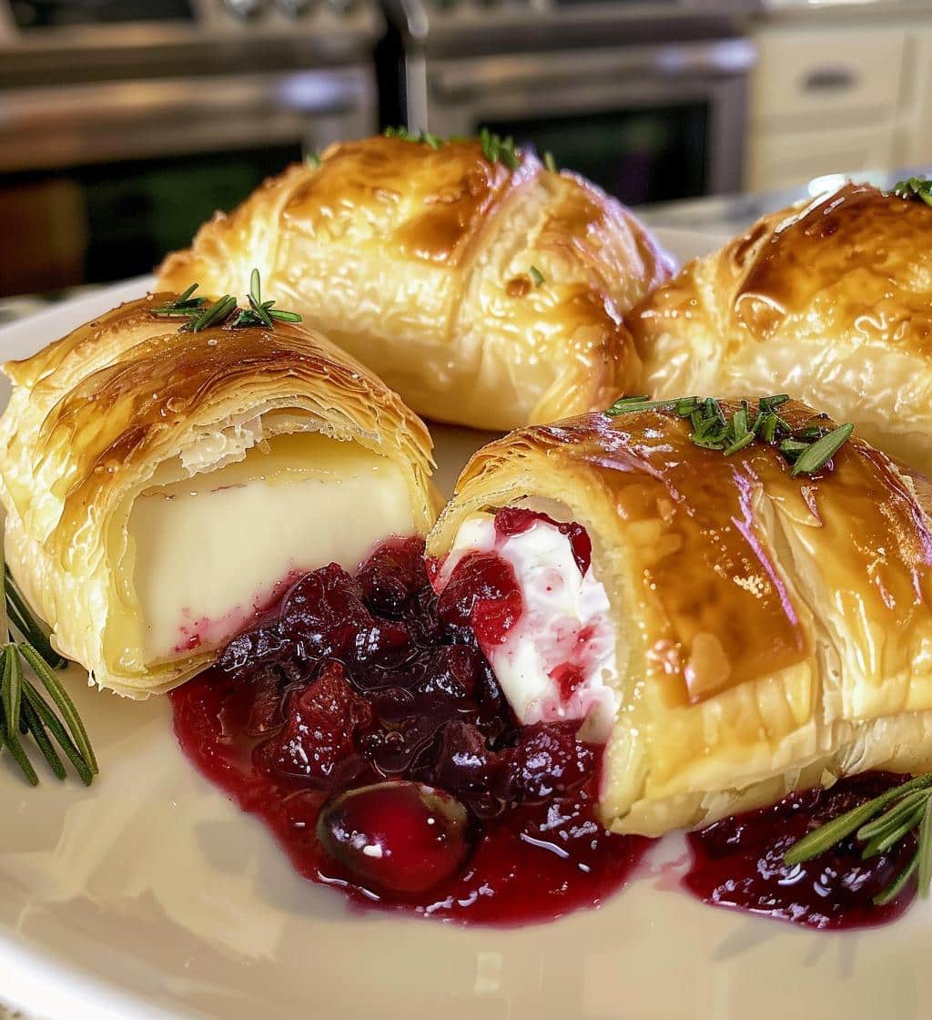 Baked Cranberry Brie Bites
