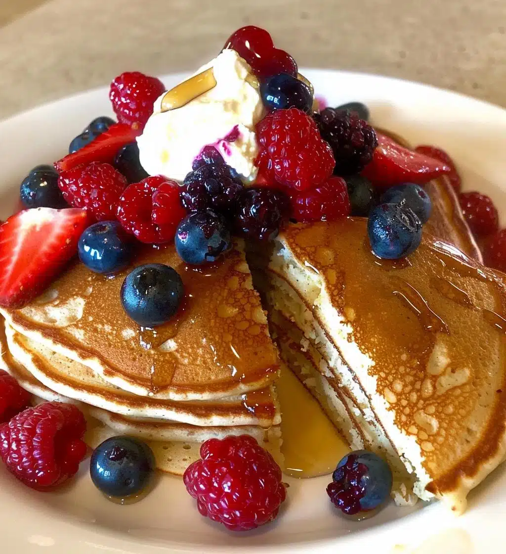 Berry Mascarpone Pancakes - detail 1
