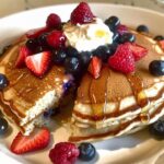 Berry Mascarpone Pancakes