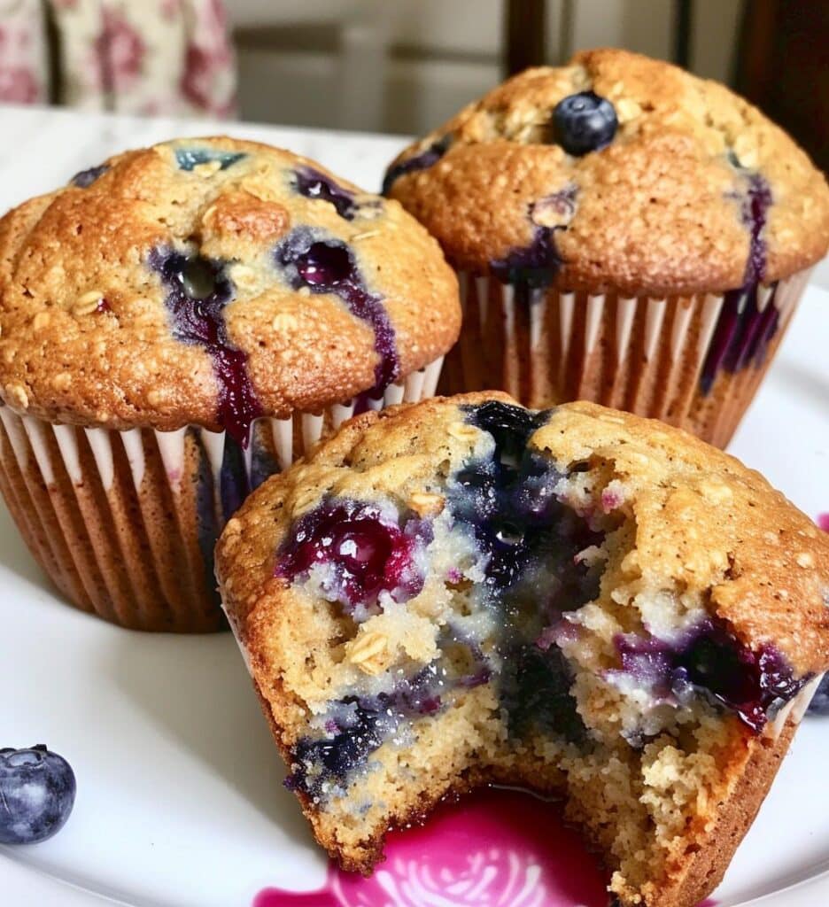 Blueberry Oatmeal Muffins