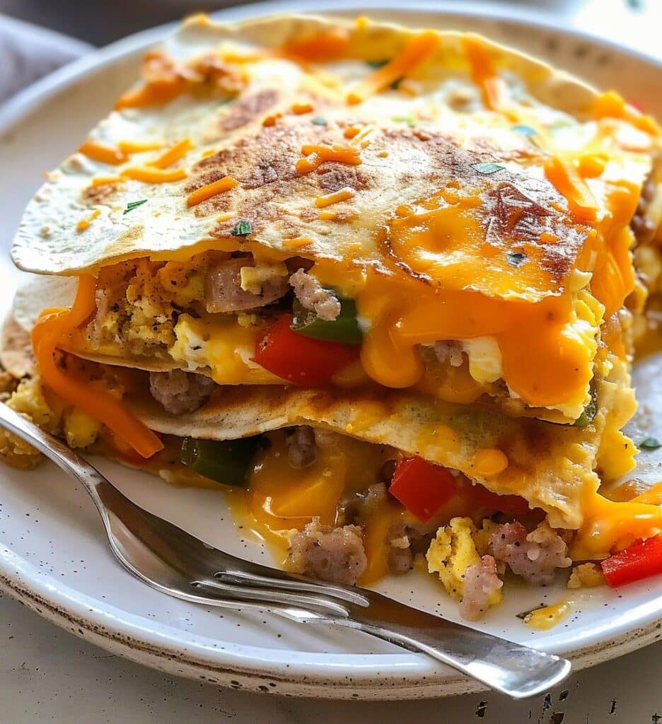 Breakfast Quesadilla Casserole