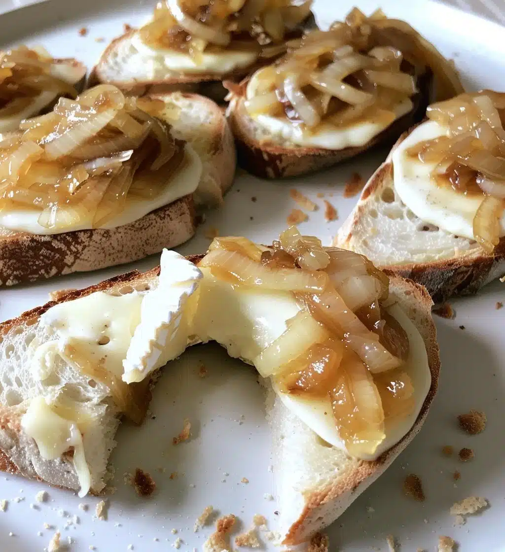 Brie & Caramelized Onion Crostini - detail 1