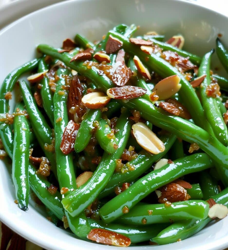 Brown Butter Green Beans with Almonds