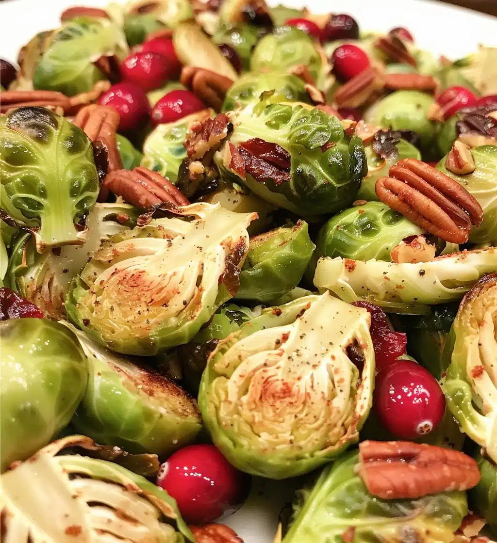 Brussels Sprouts with Cranberries & Pecans - detail 1