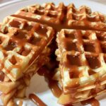 Caramel Apple Waffle Bake