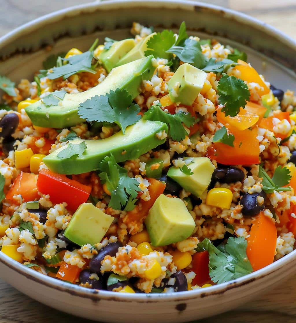 Cauliflower Rice Burrito Bowl