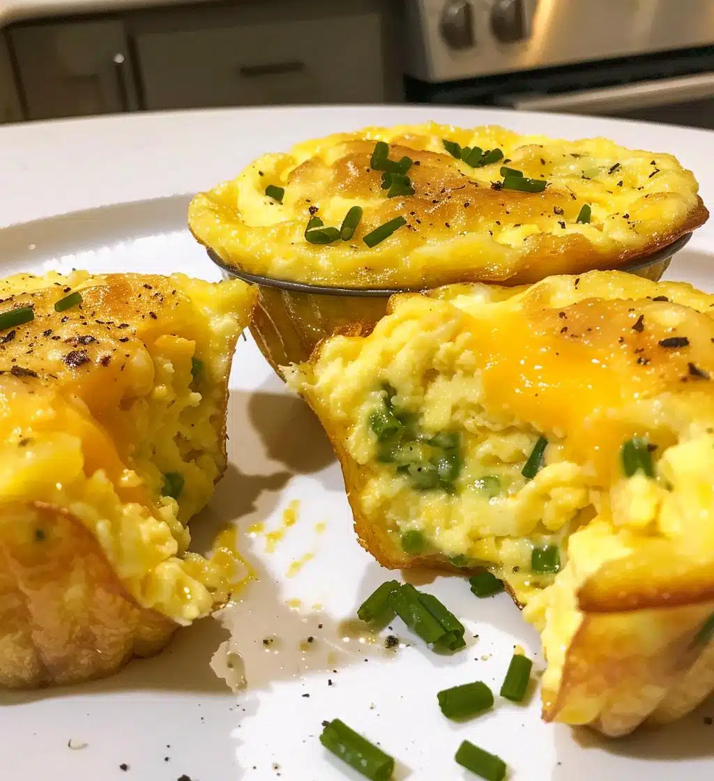 Cheddar Chive Scrambled Egg Cups - detail 1