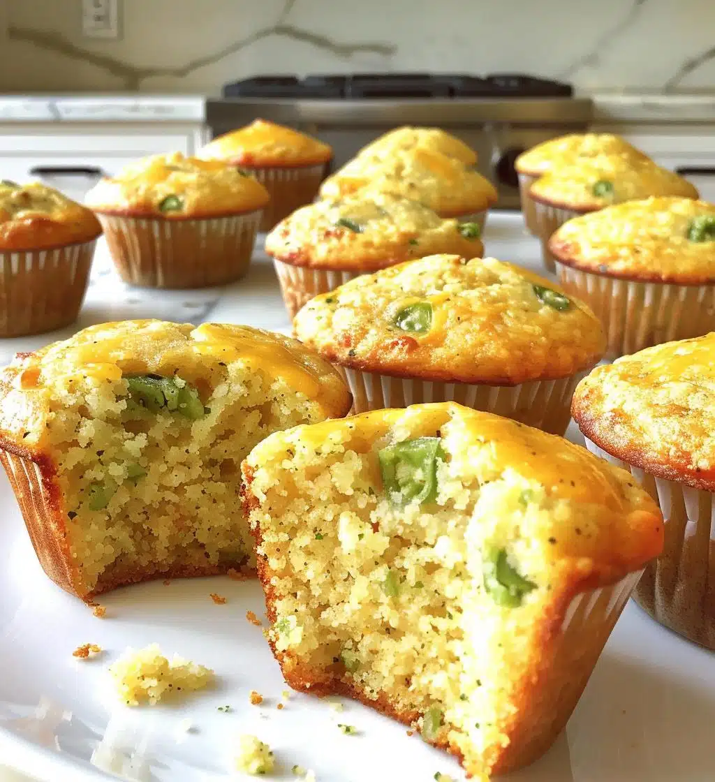 Cheddar Jalapeño (or without) Cornbread Muffins - detail 1