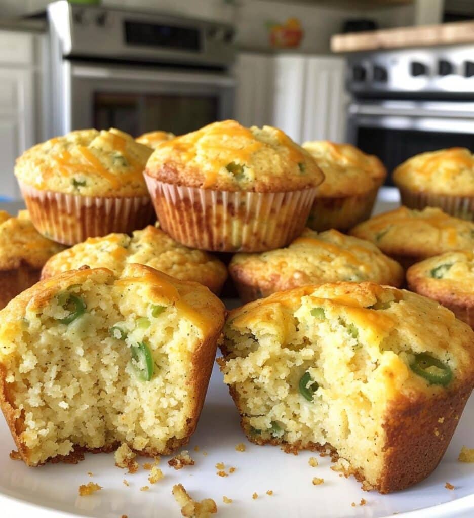 Cheddar Jalapeño (or without) Cornbread Muffins
