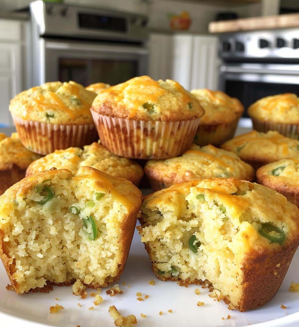 Cheddar Jalapeño (or without) Cornbread Muffins