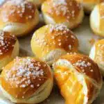 Cheddar Stuffed Soft Pretzel Bites