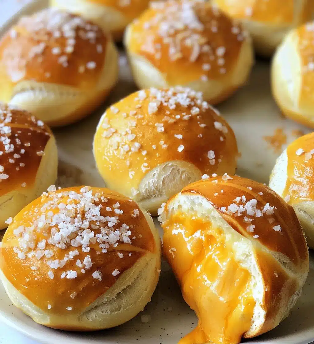 Cheddar Stuffed Soft Pretzel Bites