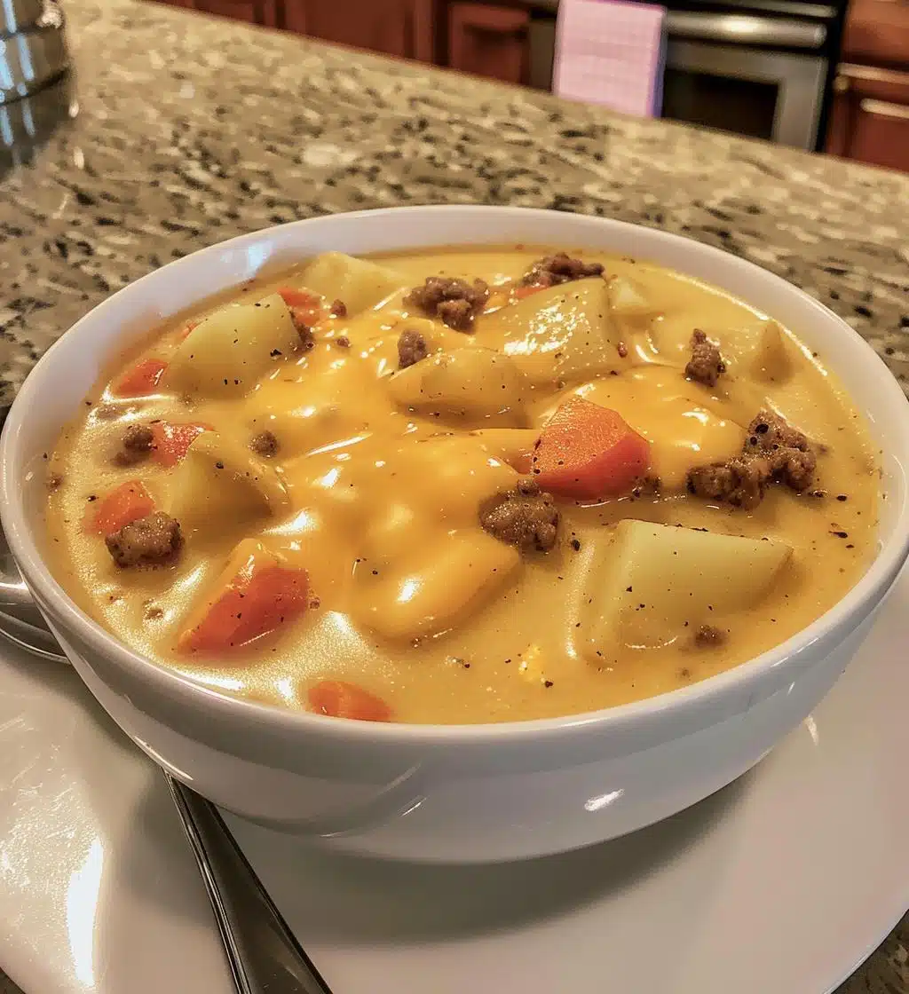 Cheeseburger Soup (beef only) - detail 1