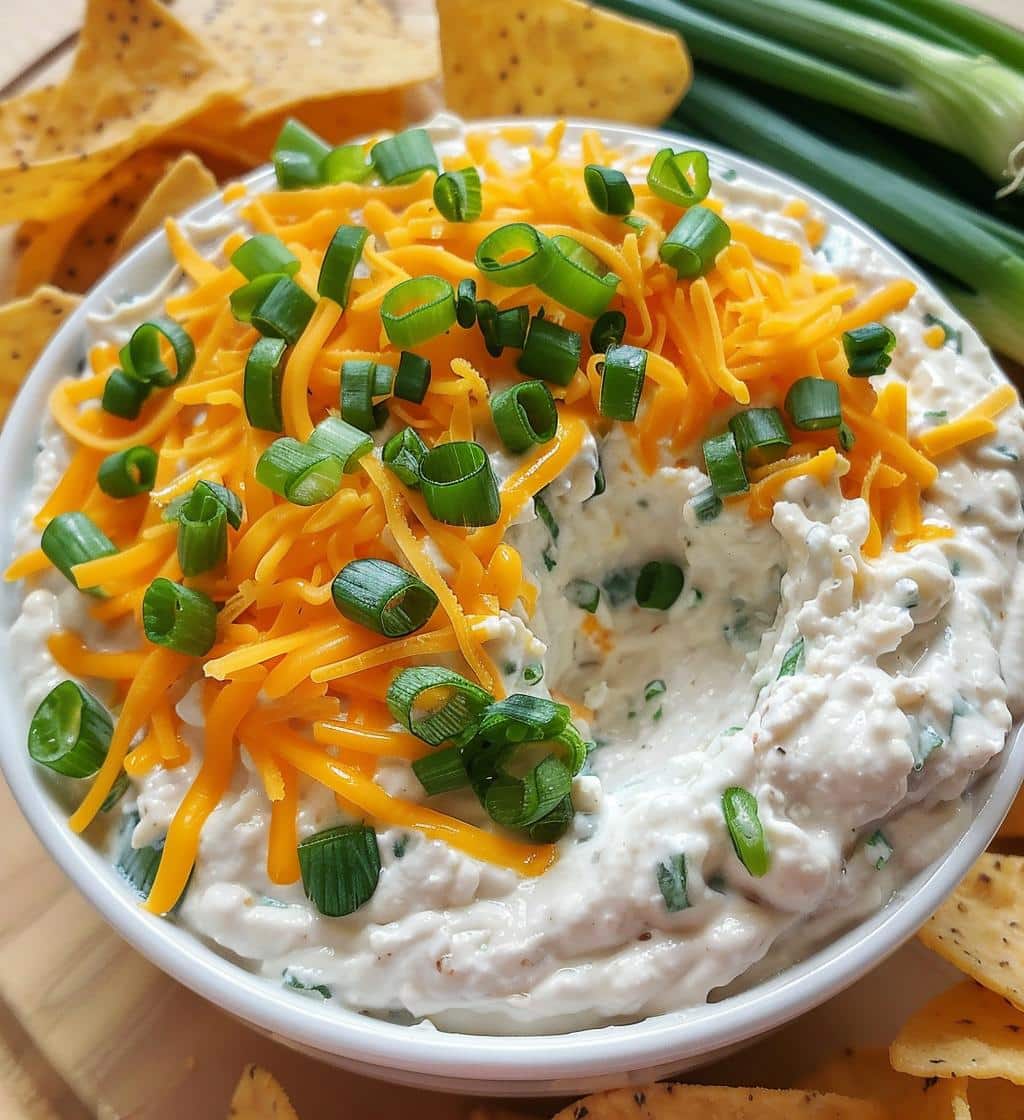 Cheesy Bacon Ranch Dip (can remove bacon if you want)