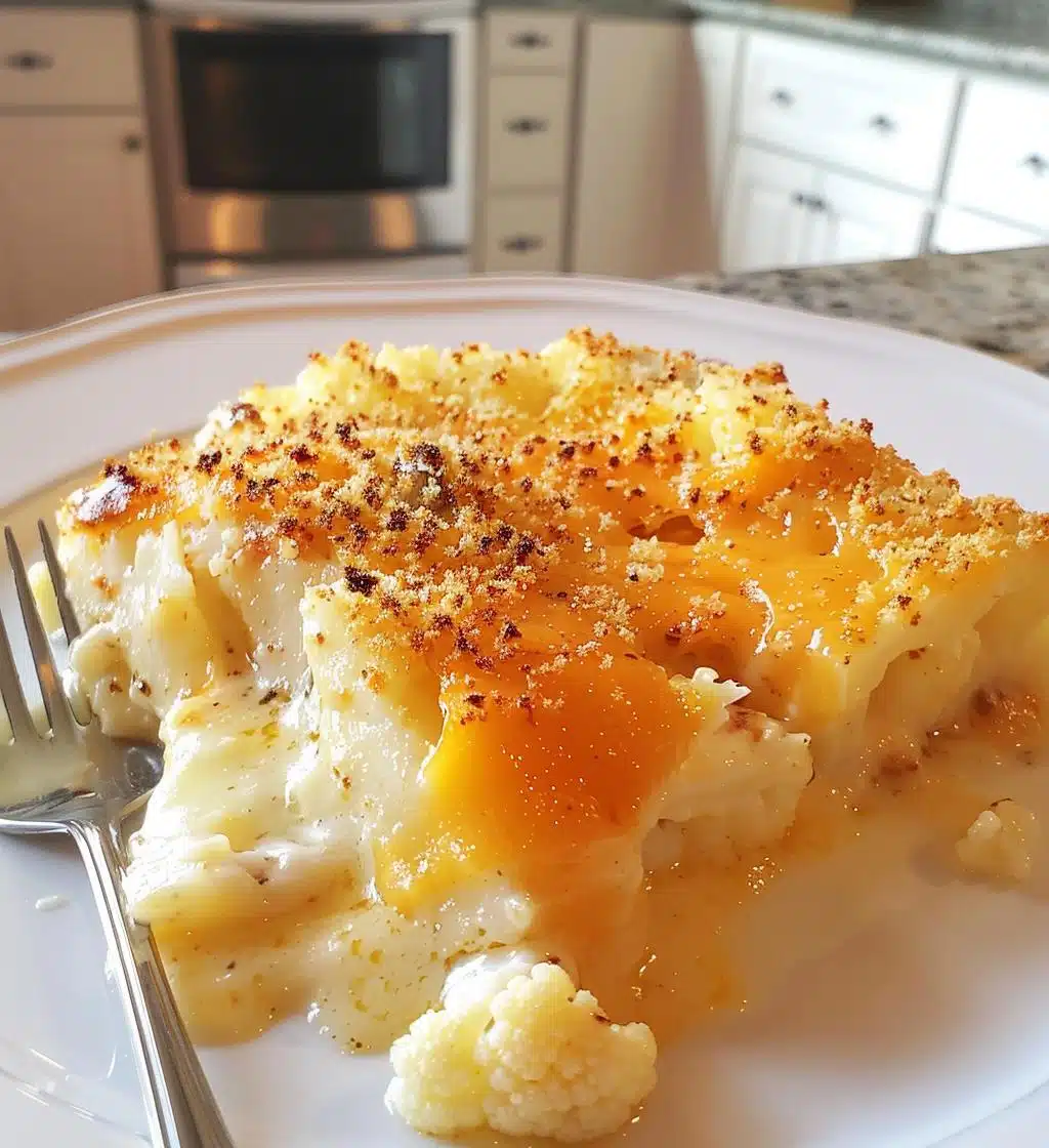 Cheesy Cauliflower Gratin