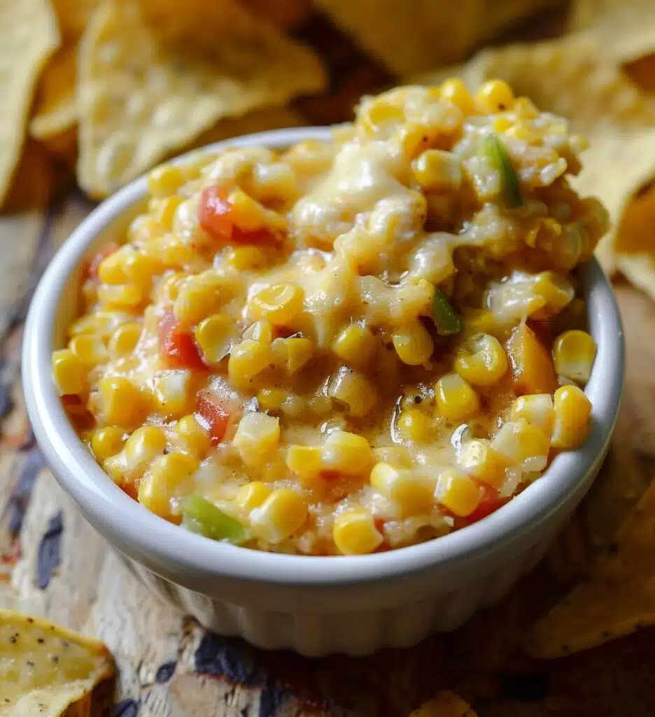 Cheesy Corn & Pepper Dip