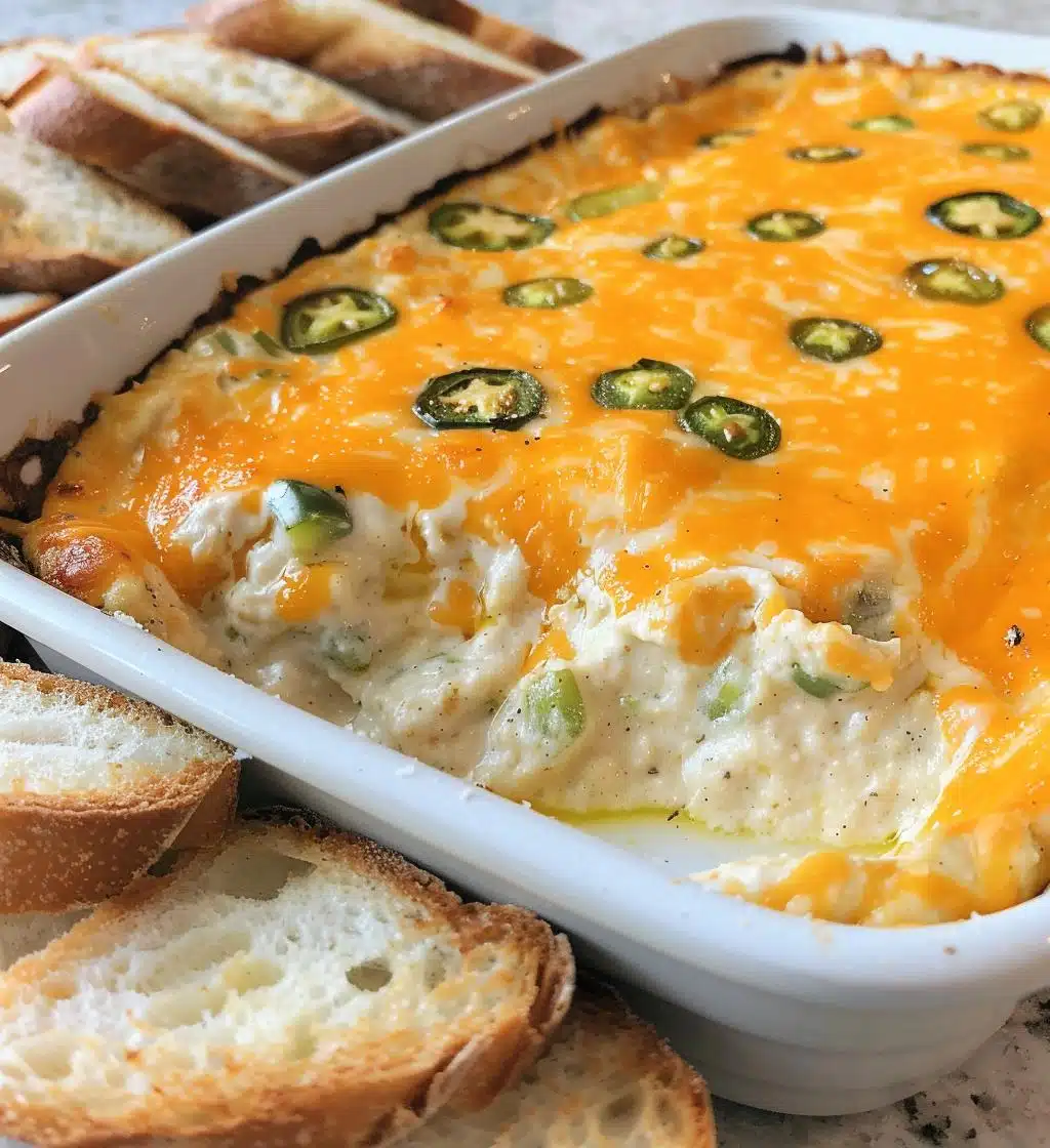 Cheesy Jalapeño (or no spice) Bread Dip - detail 1