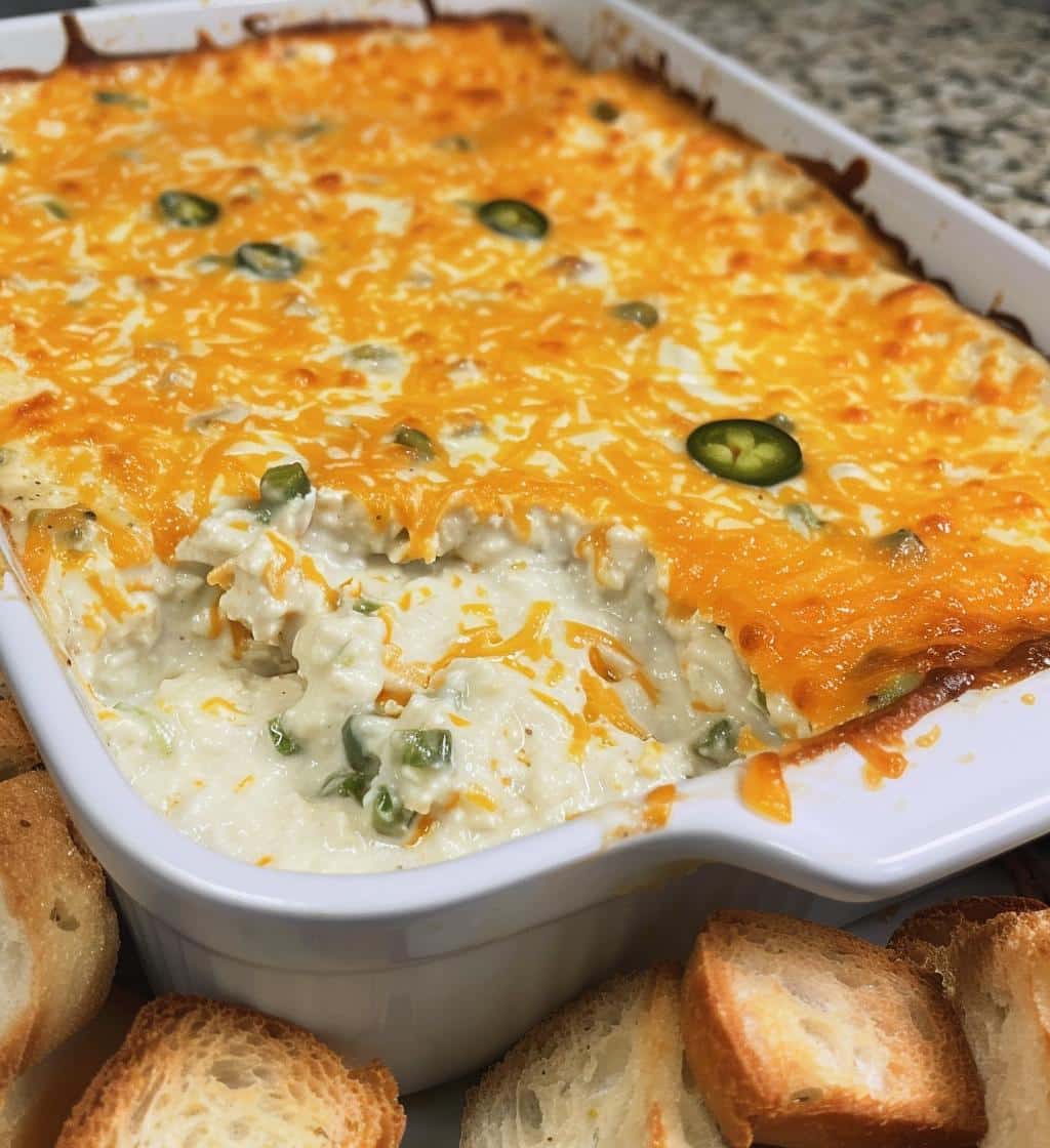 Cheesy Jalapeño (or no spice) Bread Dip