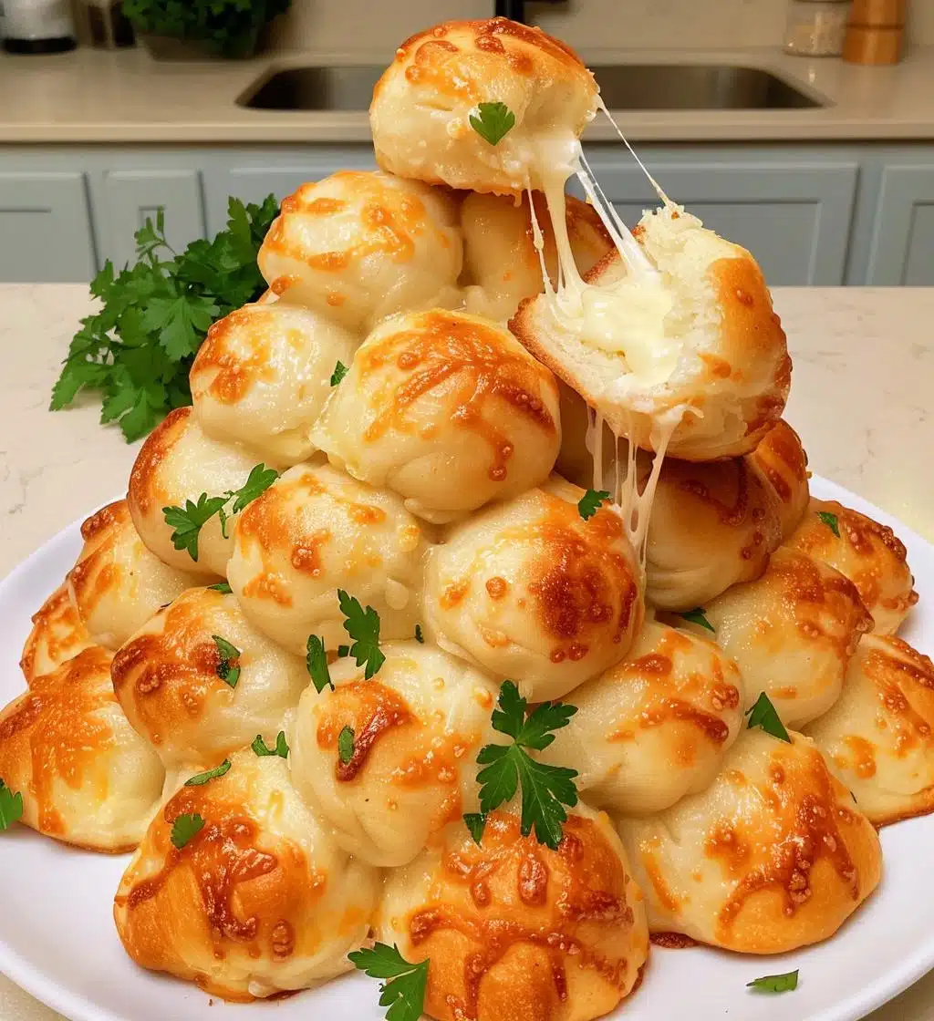 Cheesy Pull-Apart Christmas Tree Bread