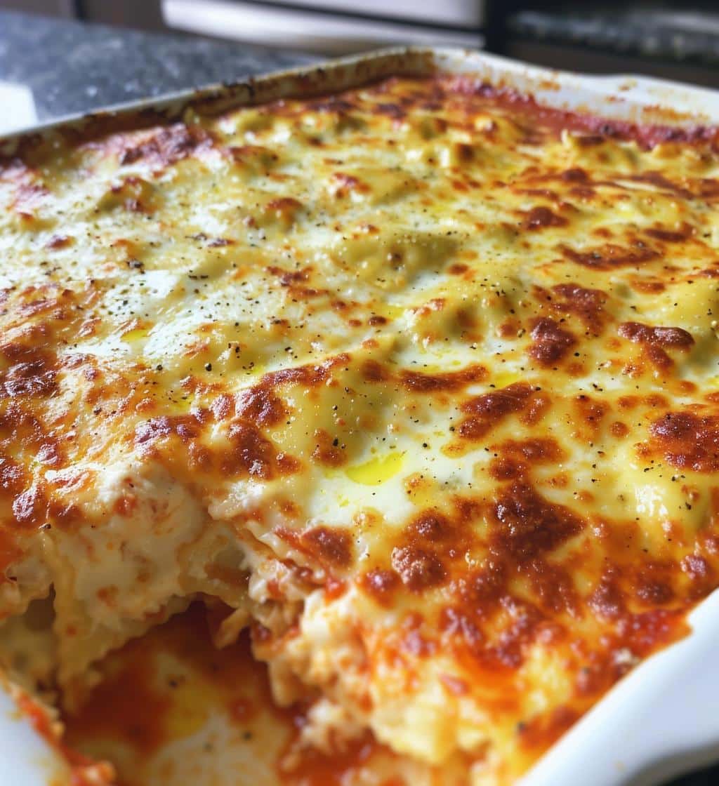 Cheesy Ravioli Bake