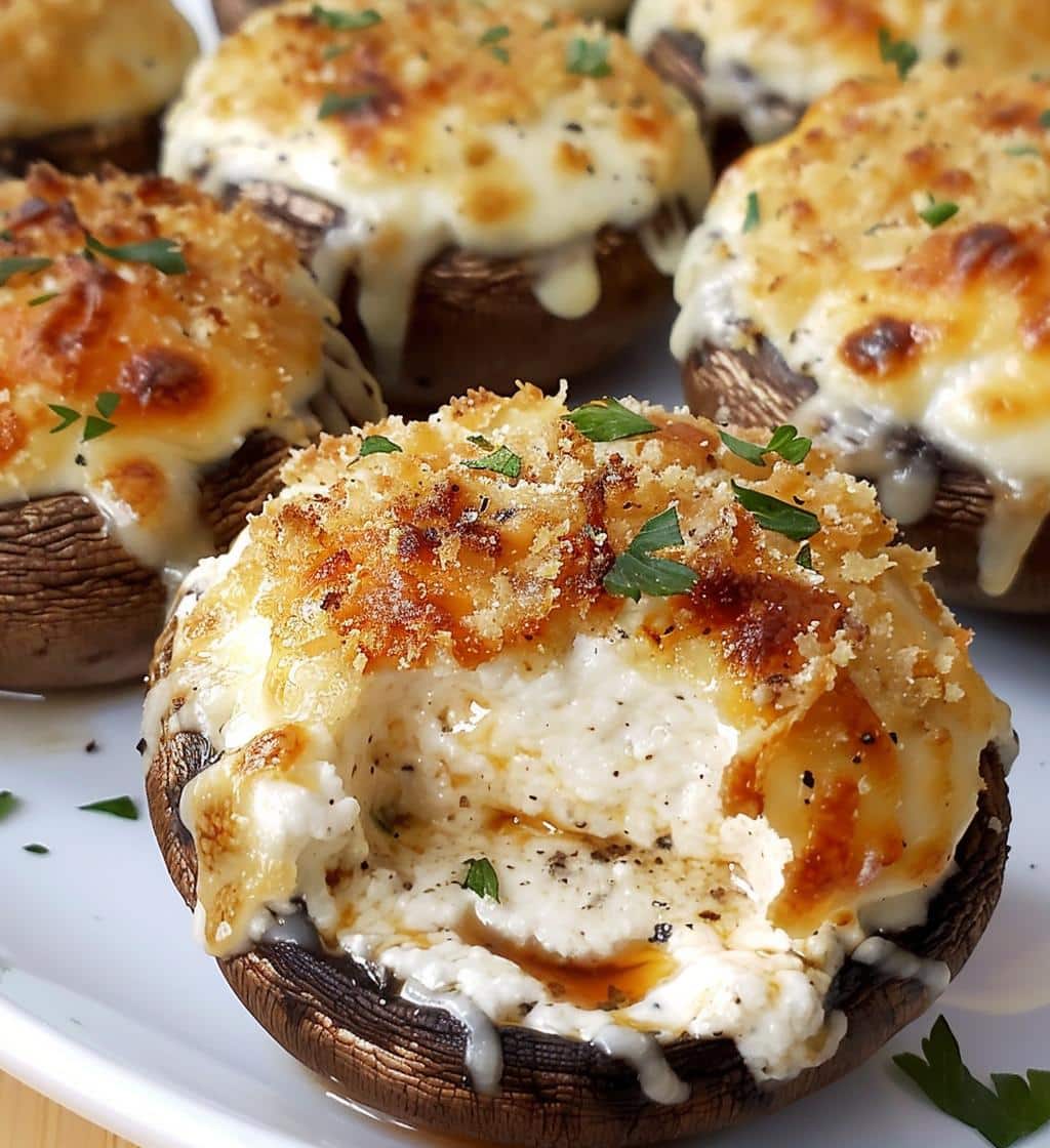 Cheesy Stuffed Mushrooms