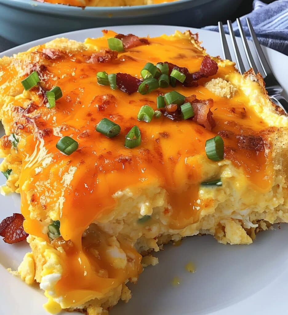 Cheesy Tater Tot Breakfast Casserole