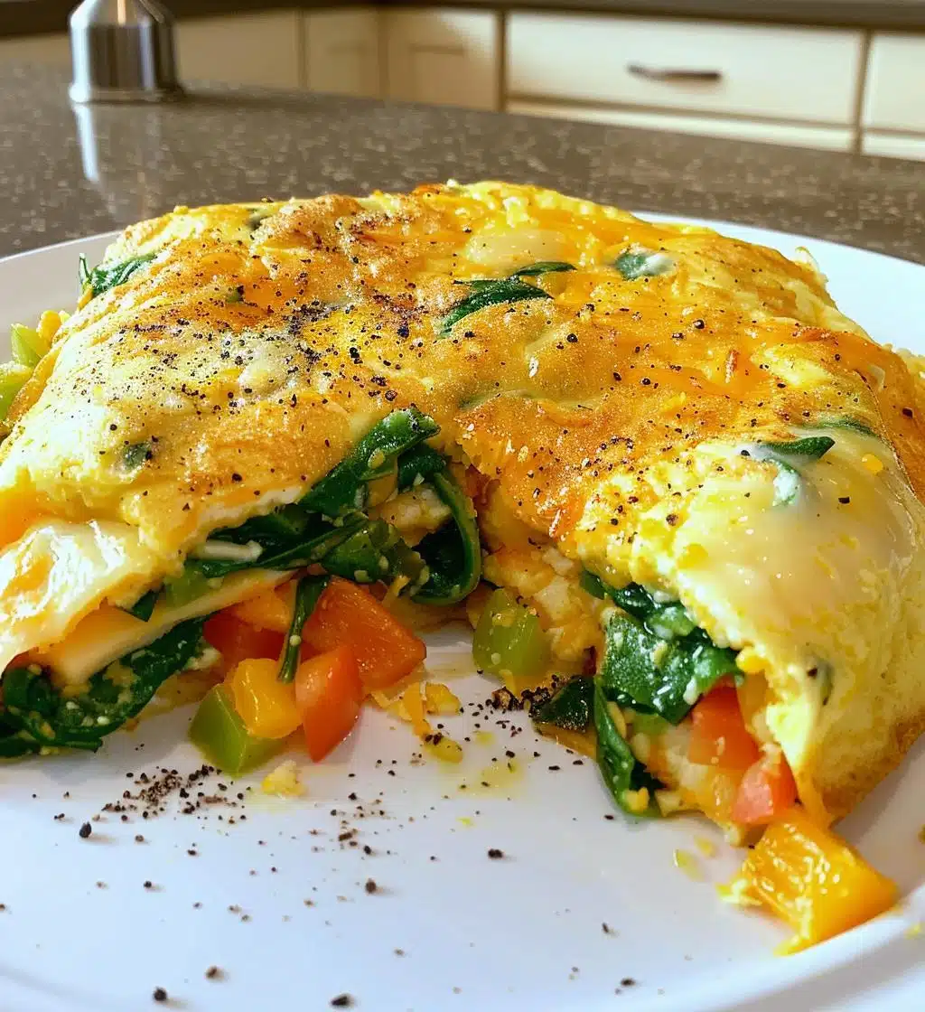 Cheesy Veggie Omelette Bake - detail 1