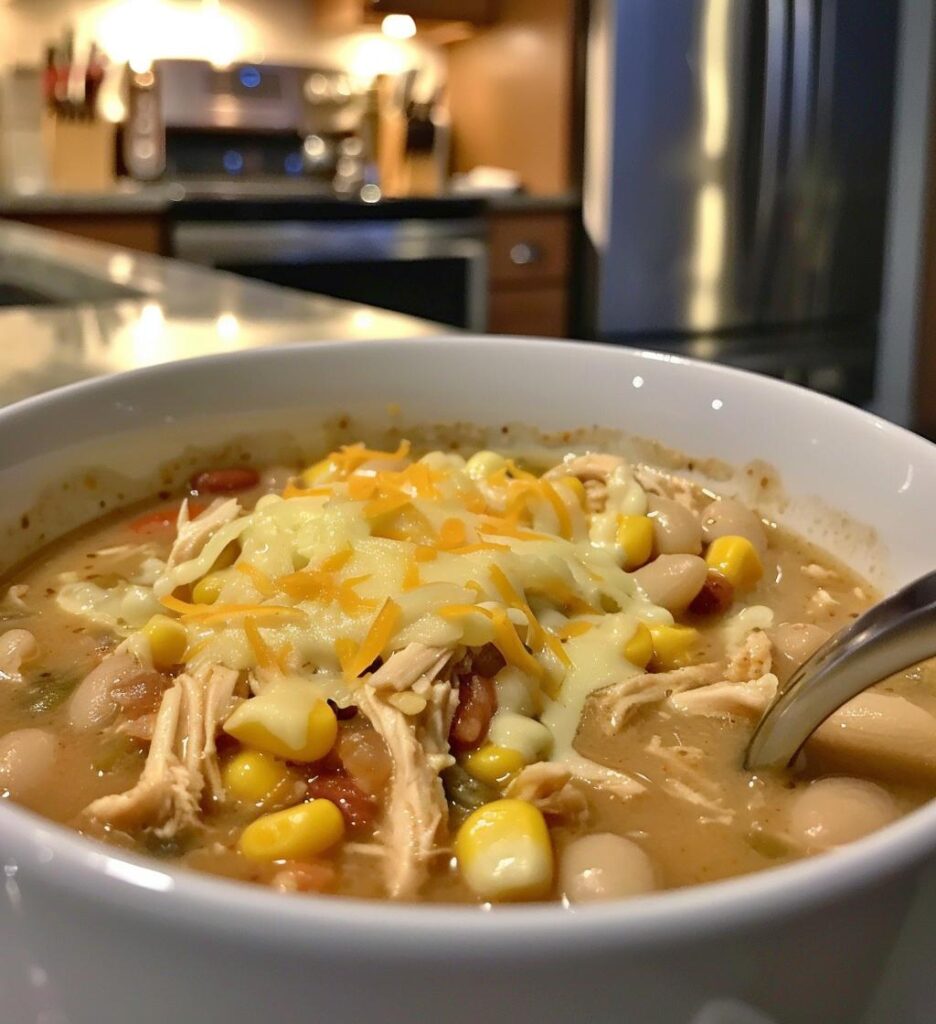 Cheesy White Chicken Chili
