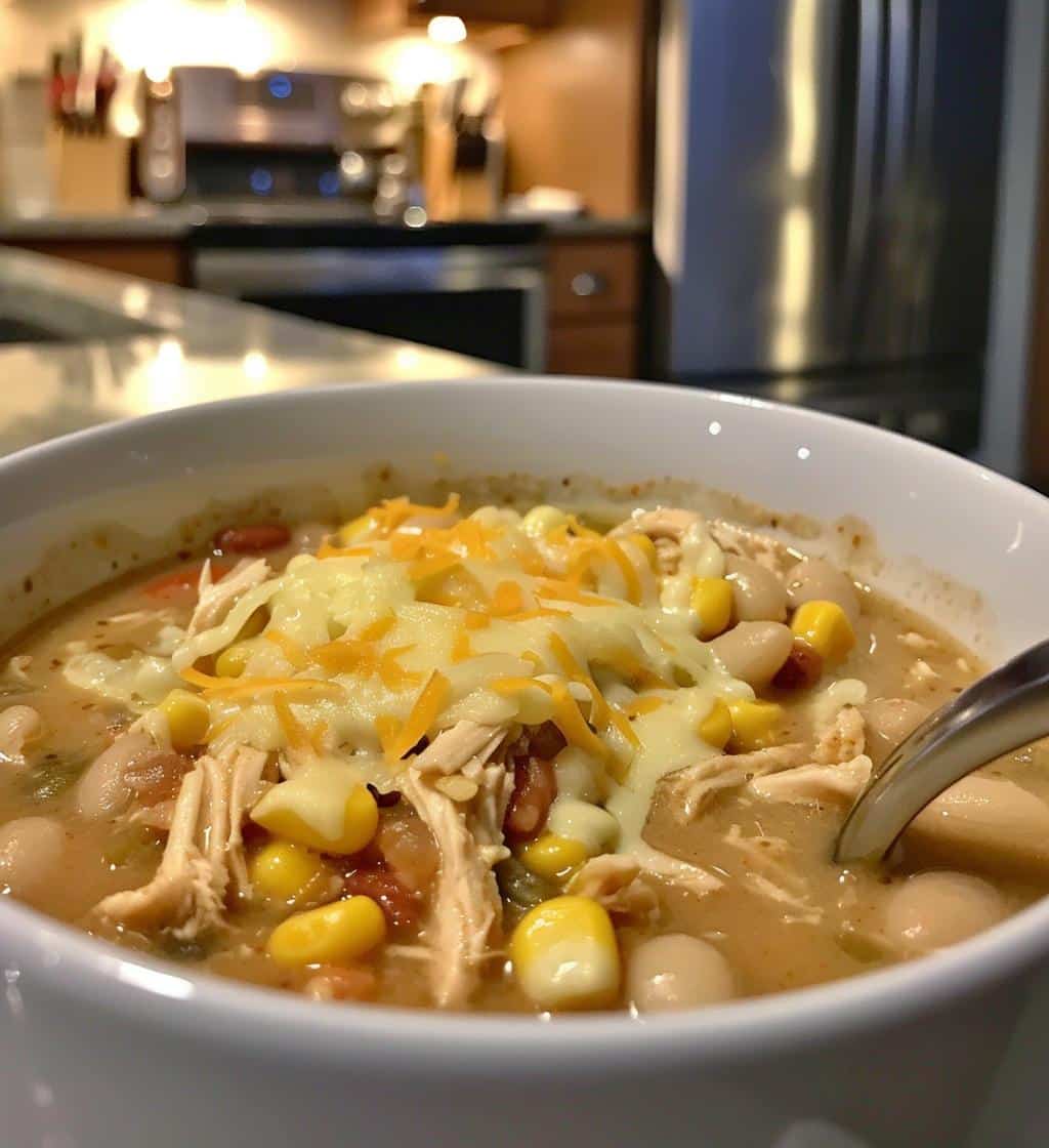 Cheesy White Chicken Chili