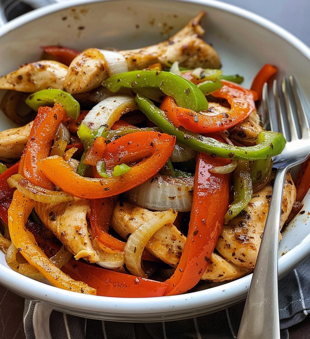 Chicken Fajita Peppers