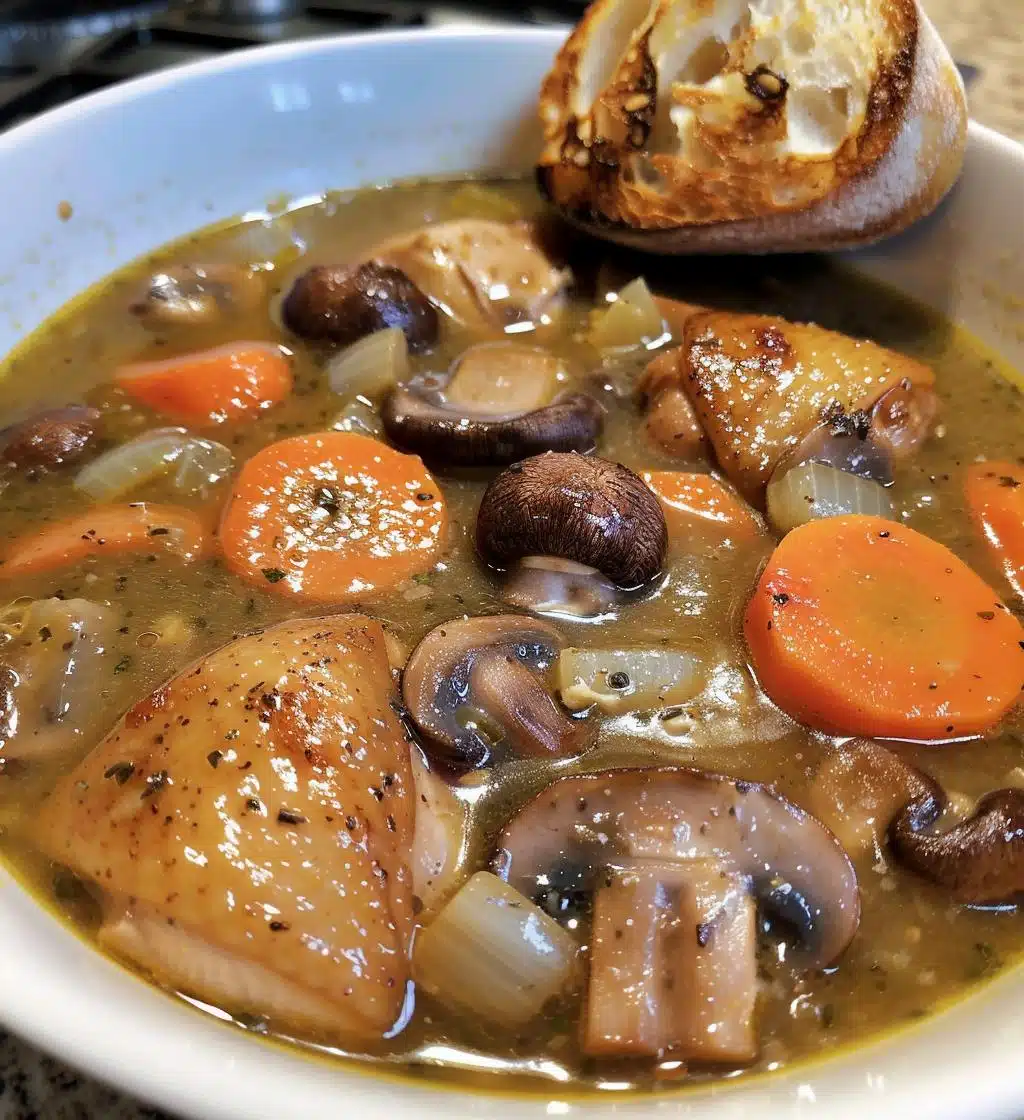 Chicken Mushroom Stew - detail 1