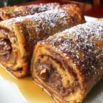 Chocolate Hazelnut French Toast Roll-Ups