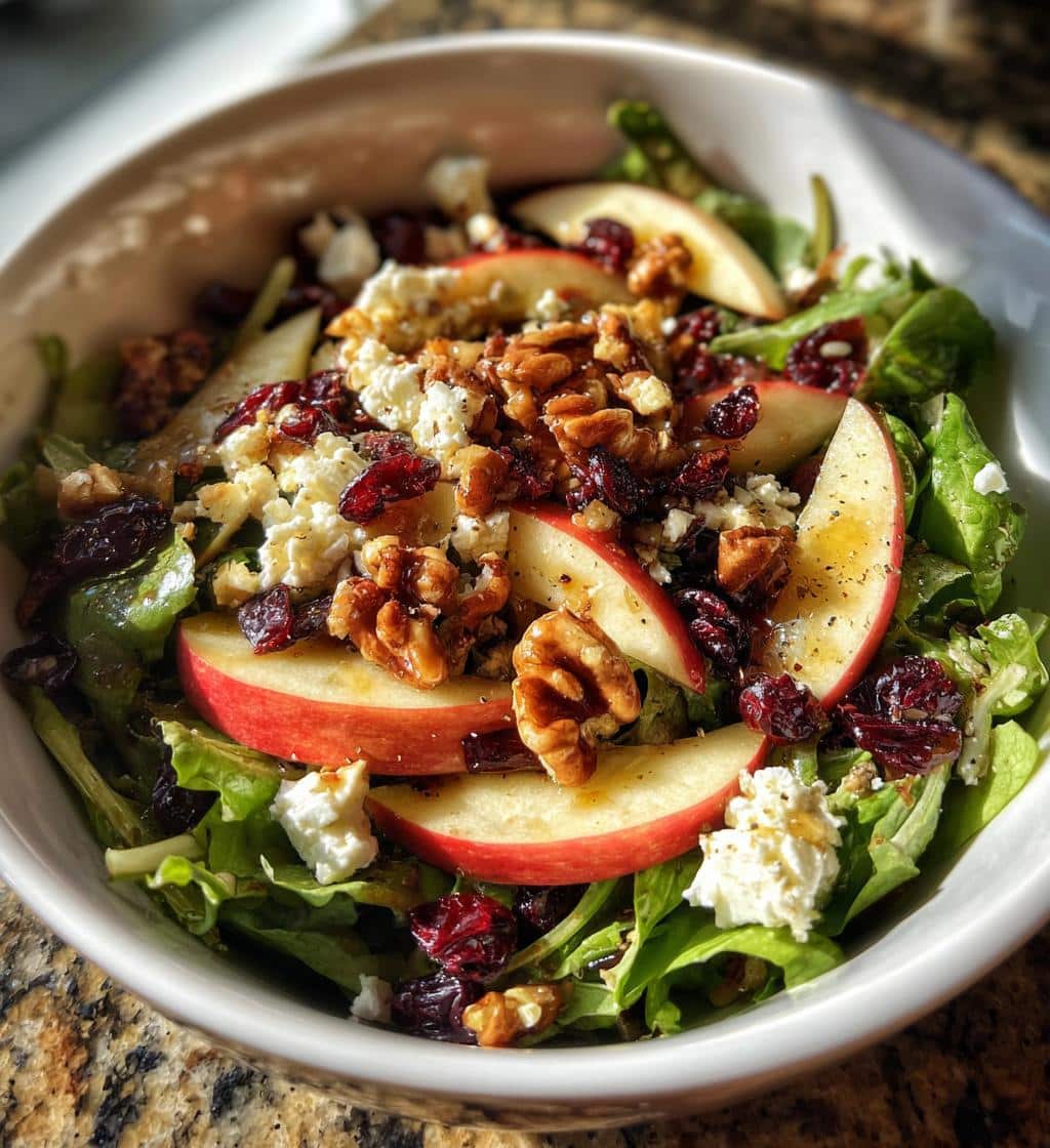 Christmas Apple Walnut Salad