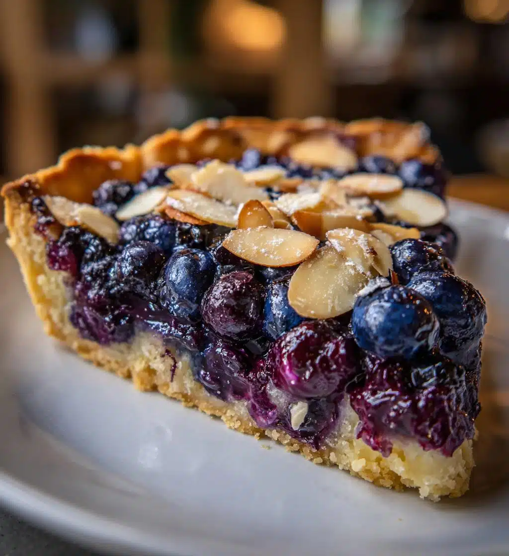 Christmas Blueberry Almond Tart
