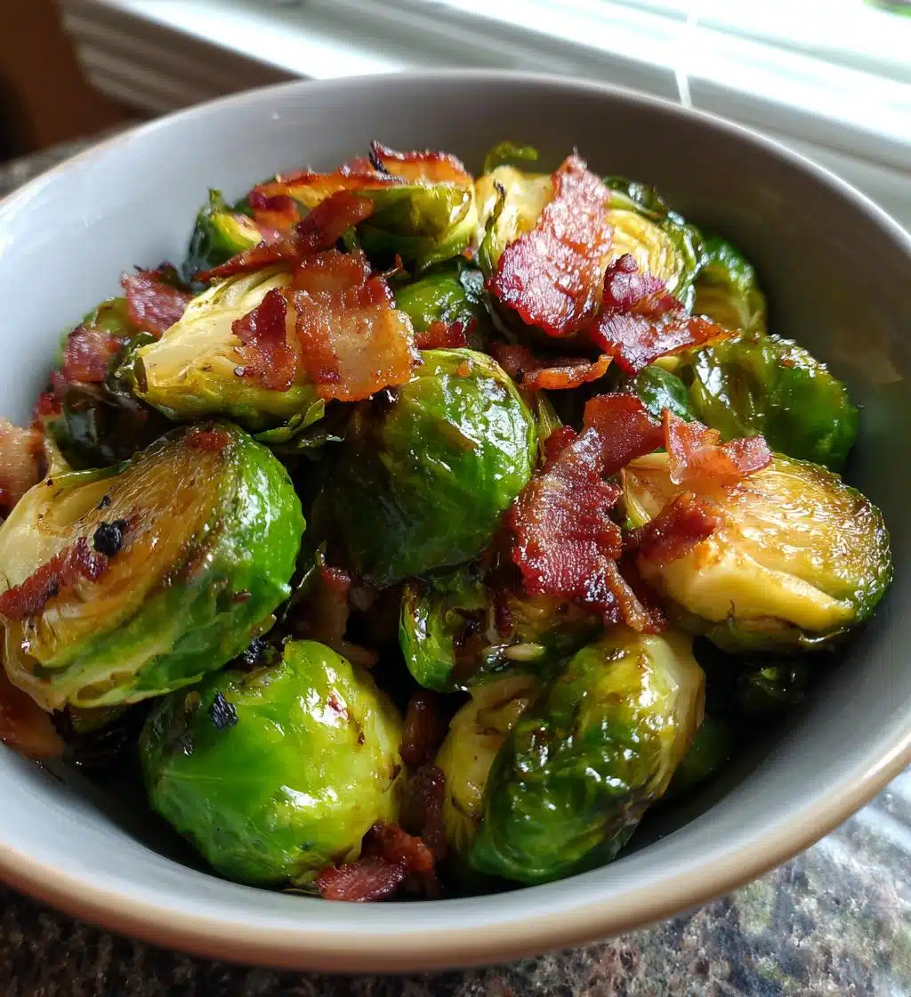 Christmas Brussels Sprouts with Bacon - detail 1