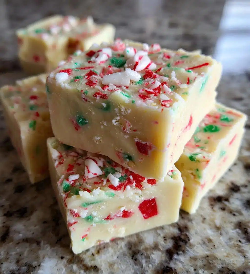 Christmas Candy Cane Fudge