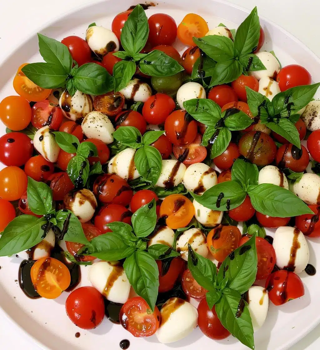 Christmas Caprese Wreath (tomato + mozzarella + basil) - detail 1