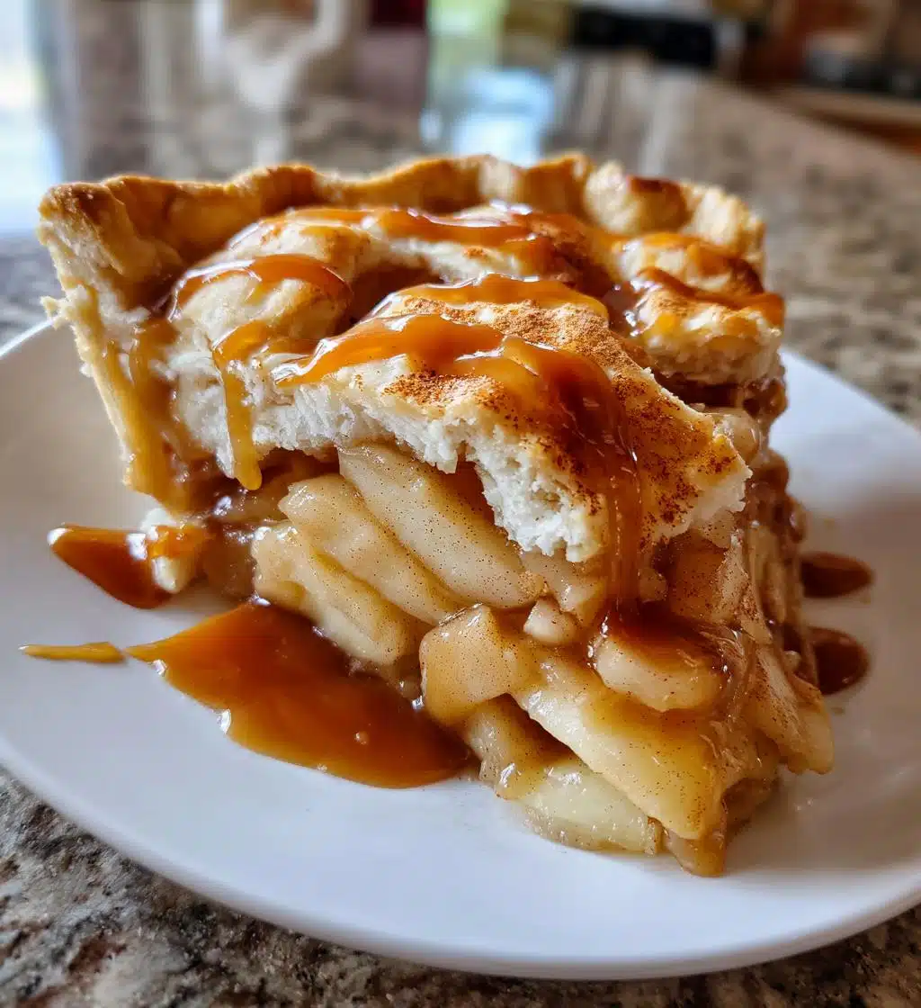 Christmas Caramel Apple Pie - detail 1