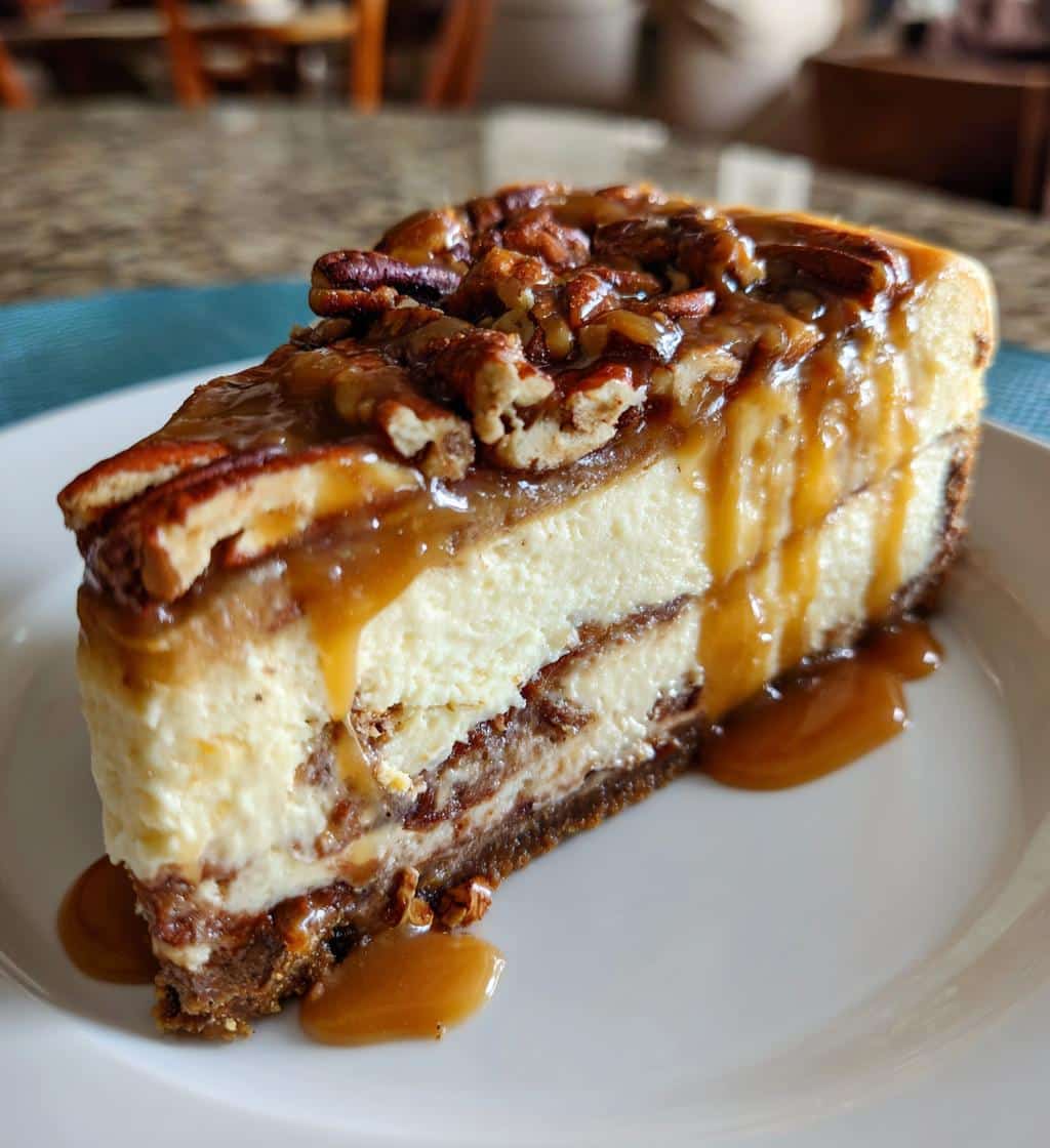 Christmas Caramel Cheesecake - detail 1