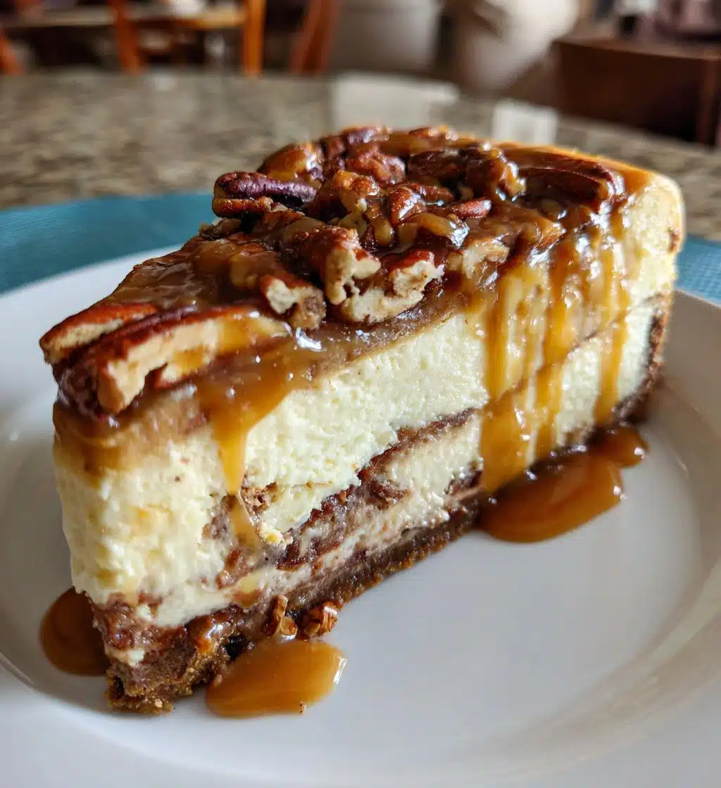 Christmas Caramel Cheesecake - detail 1