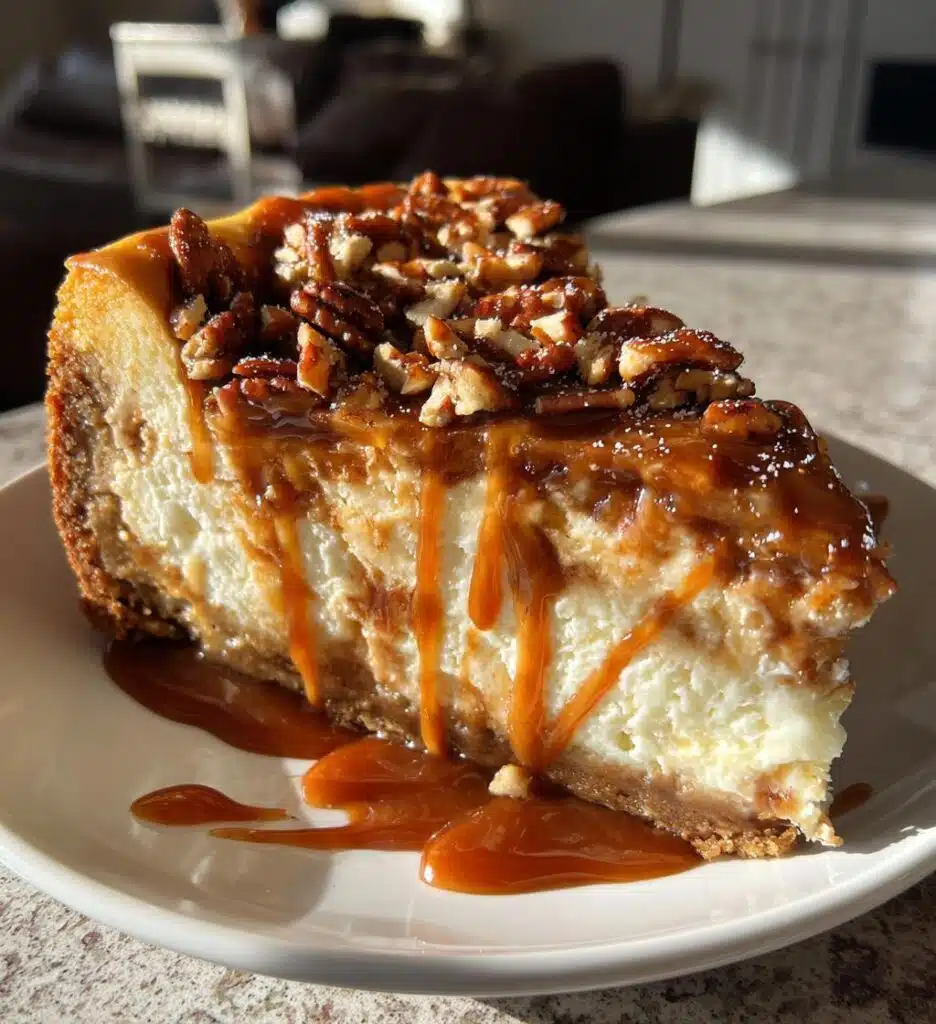 Christmas Caramel Cheesecake