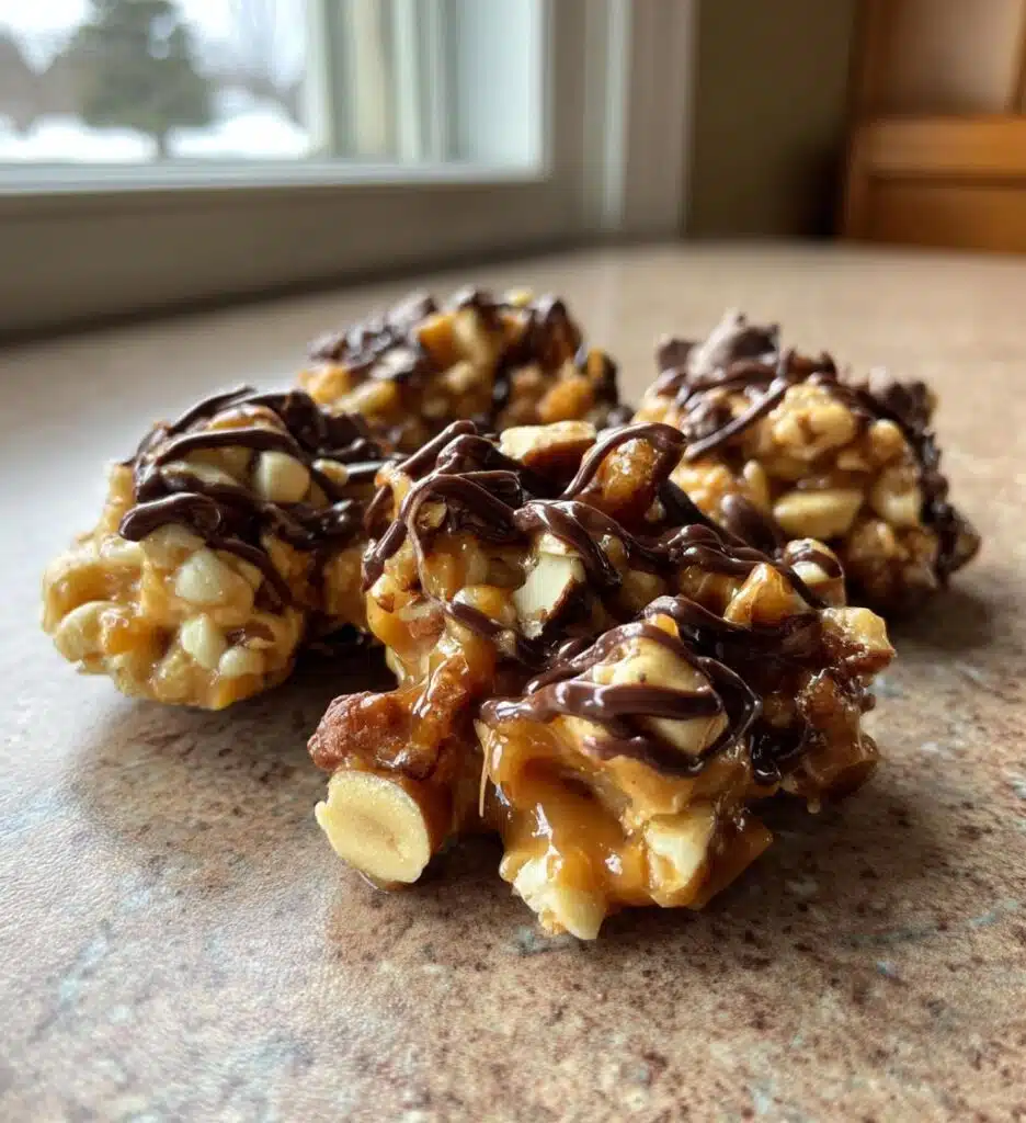 Christmas Caramel Nut Clusters