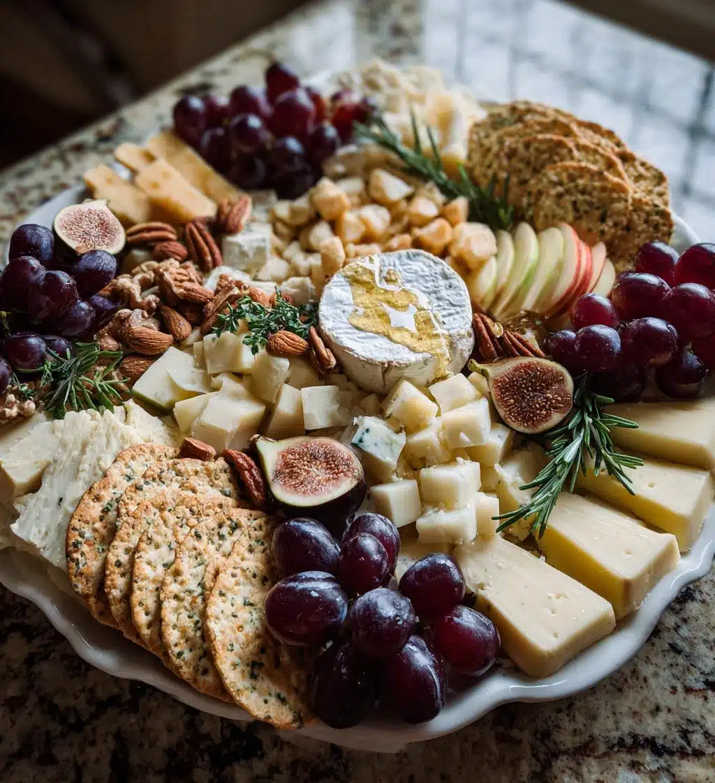 Christmas Cheese Platter - detail 1