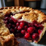 Christmas Cherry Almond Pie
