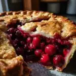 Christmas Cherry Almond Pie