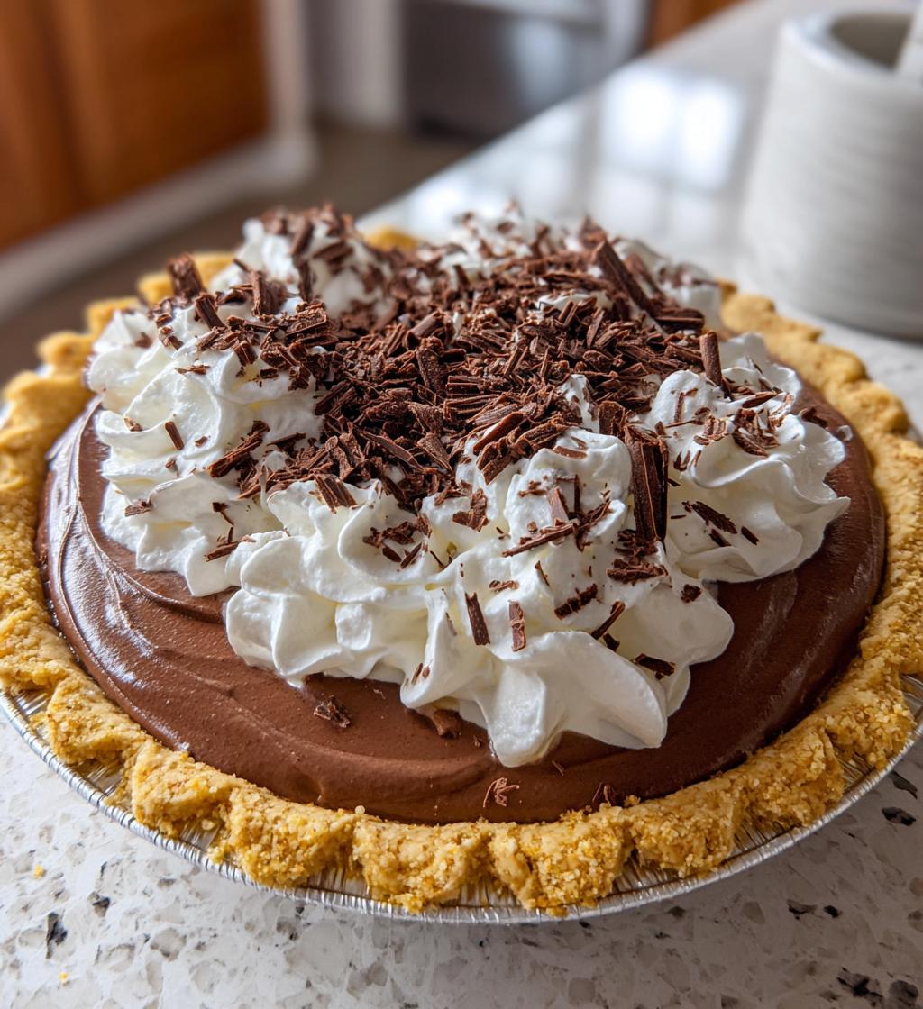 Christmas Chocolate Cream Pie
