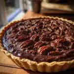 Christmas Chocolate Pecan Tart