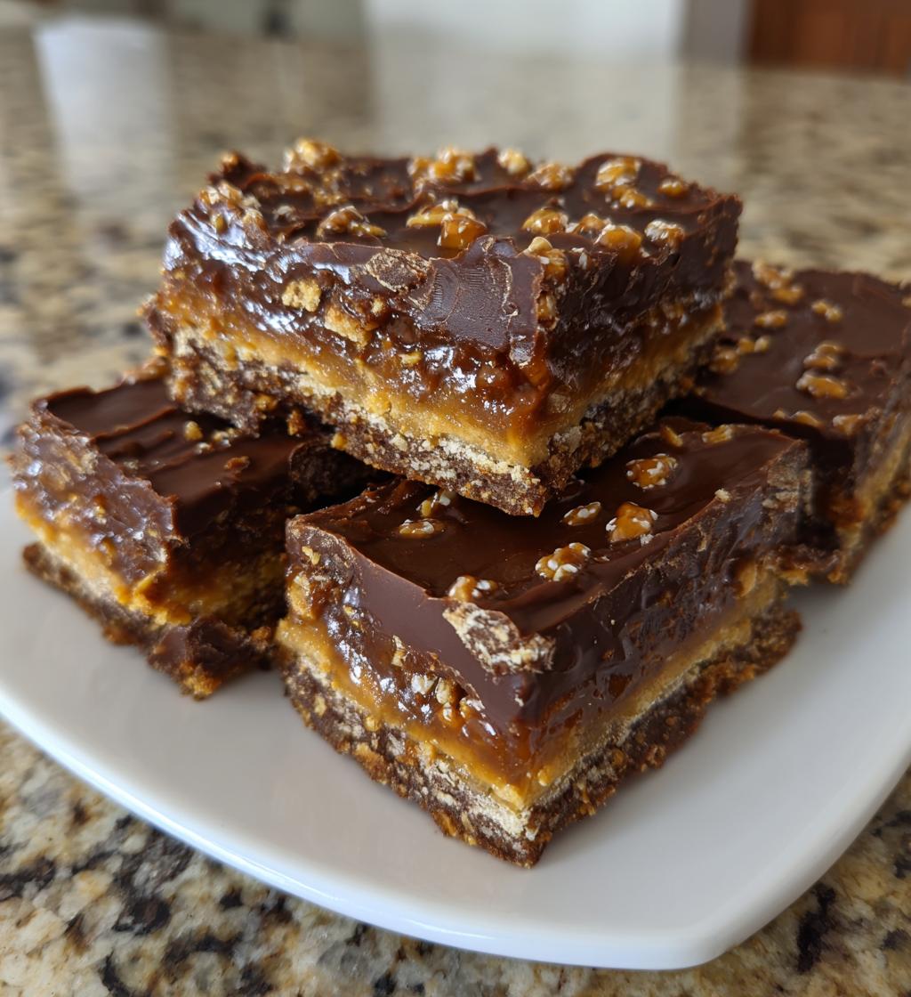Christmas Chocolate Toffee Bars